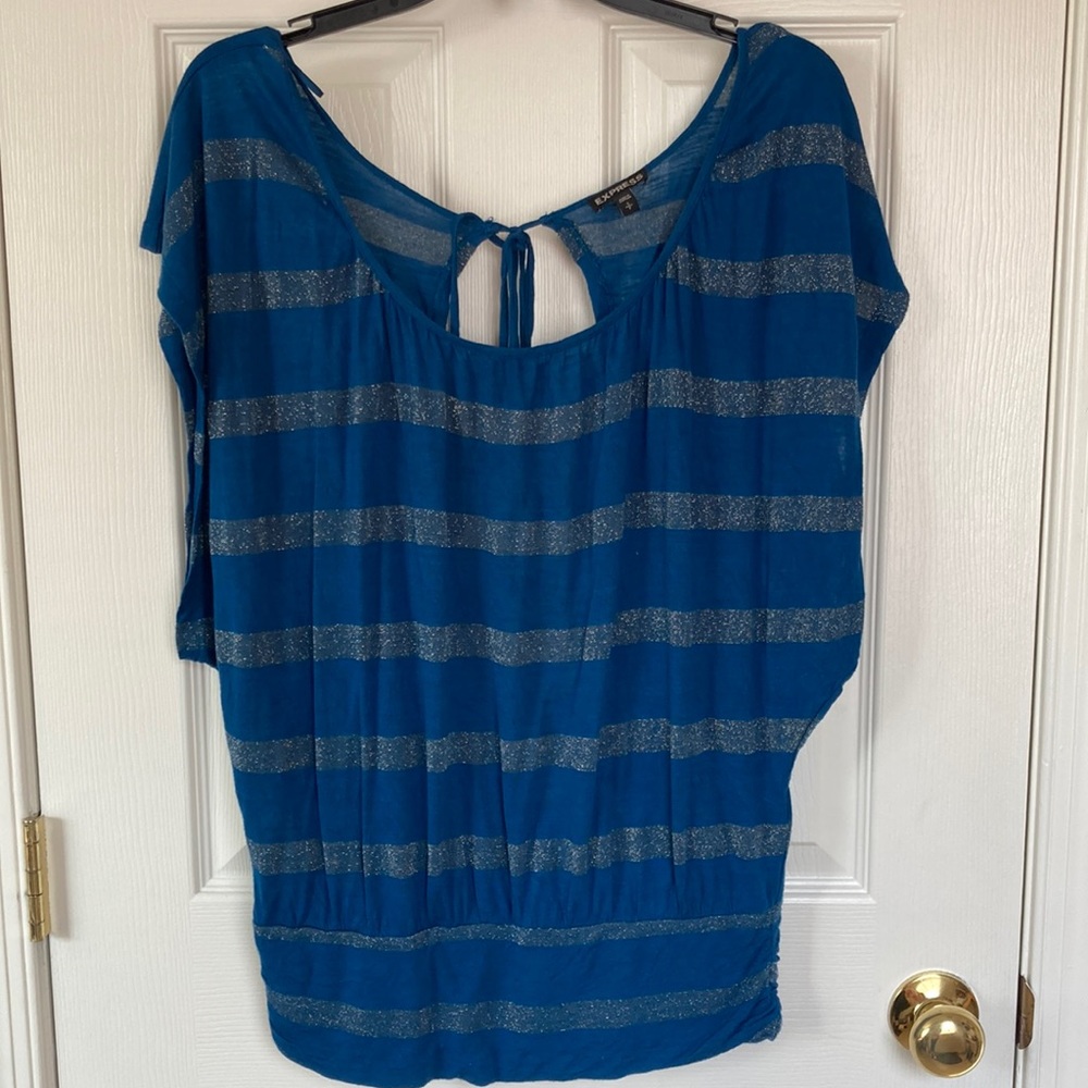 Express Women’s Dress Blouse with Tie Back (size S)
